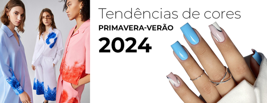 Tendências de cores para manicure primavera-verão 2024