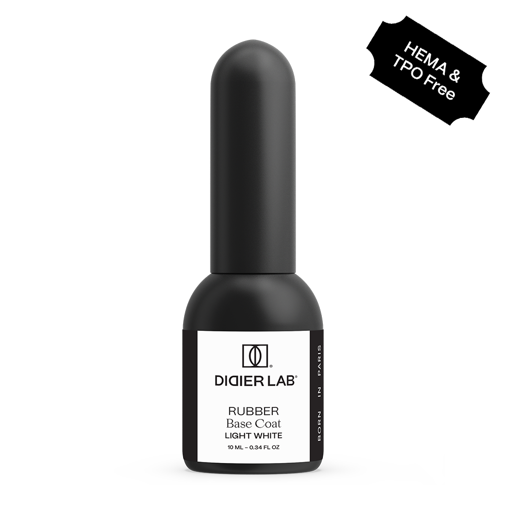 Verniz Gel, Rubber base coat, light white, 10ml, HEMA FREE