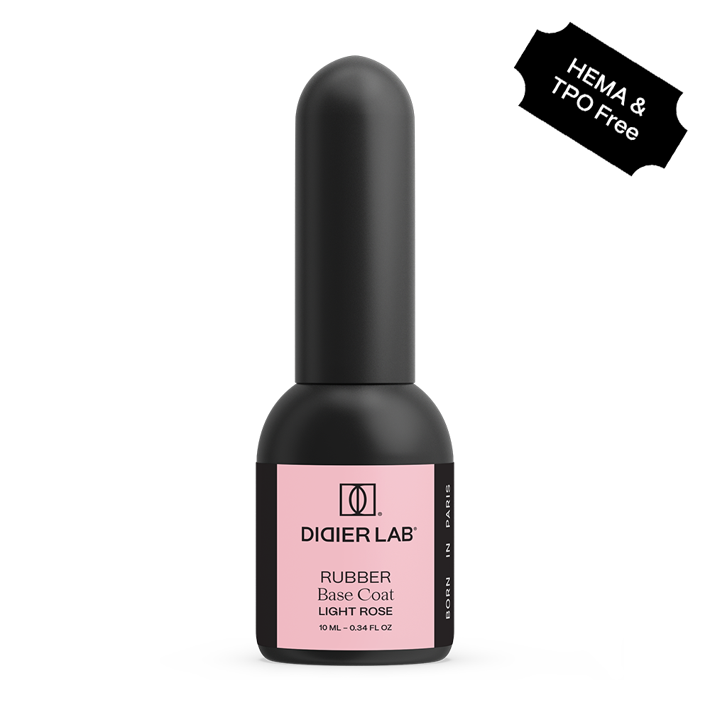 Verniz Gel, Rubber base coat, light rose, 10ml, HEMA FREE