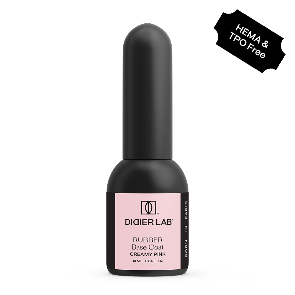 Verniz Gel, Rubber base coat, creamy pink, 10ml, HEMA FREE