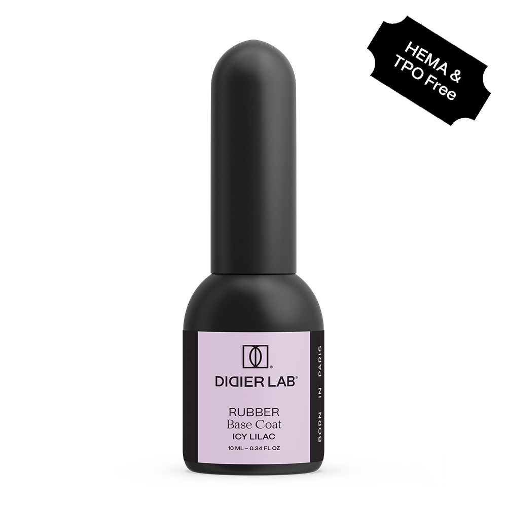 Verniz gel, Rubber base coat, icy lilac , 10ml, HEMA FREE