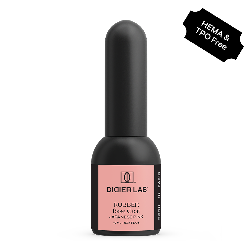 Verniz gel, Rubber base coat, Japanese pink, 10ml