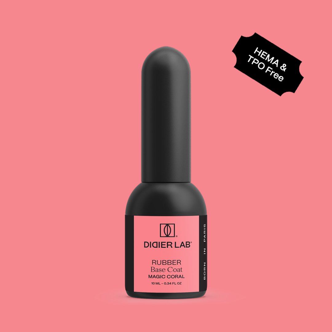 Verniz gel, Rubber base coat, magic coral, 10ml