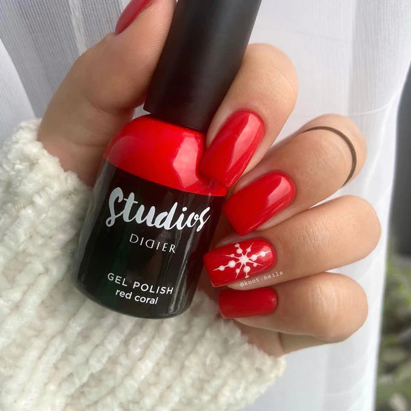 Verniz Gel Studios, Red Coral, 8ml, HEMA & TPO Free