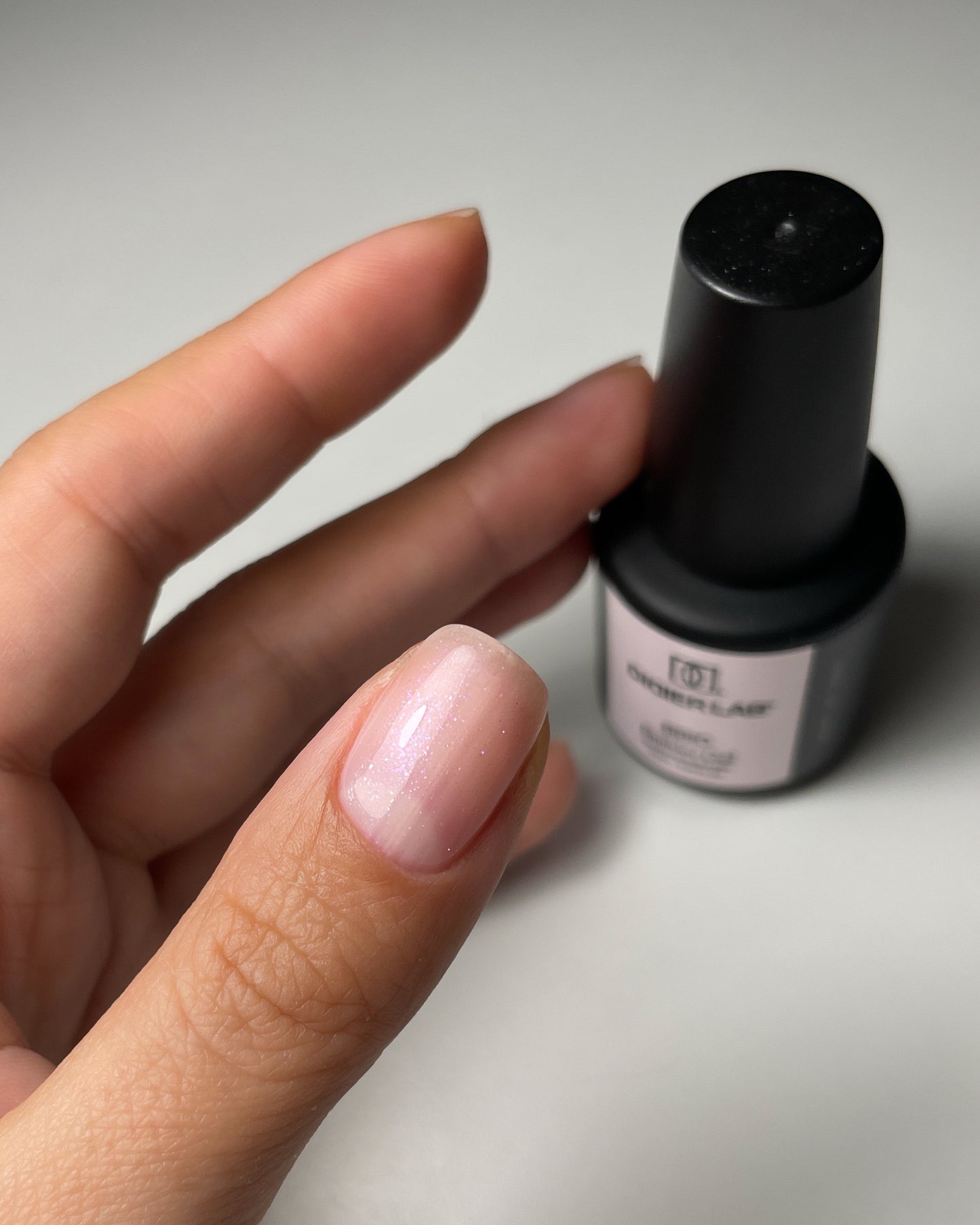 Builder Gel BBIO "Didier Lab" Milky Pink Glitter, 15ml, HEMA FREE