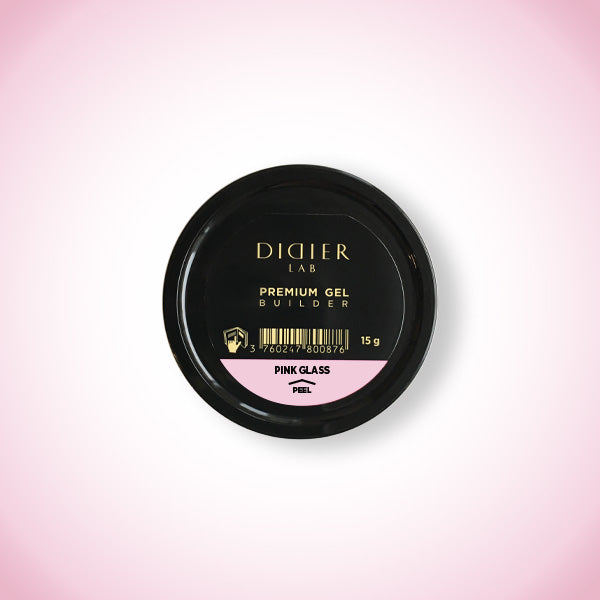 Premium Builder Gel "Didier Lab", Pink Glass , 15 g