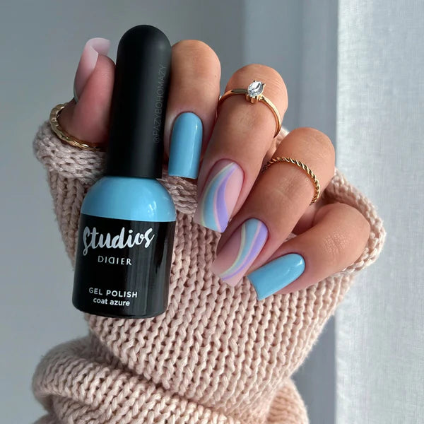 Verniz Gel Studios, Coat Azure, 8ml, HEMA FREE