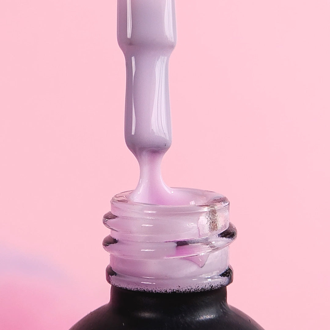 Verniz gel, Rubber base coat, icy lilac , 10ml, HEMA FREE