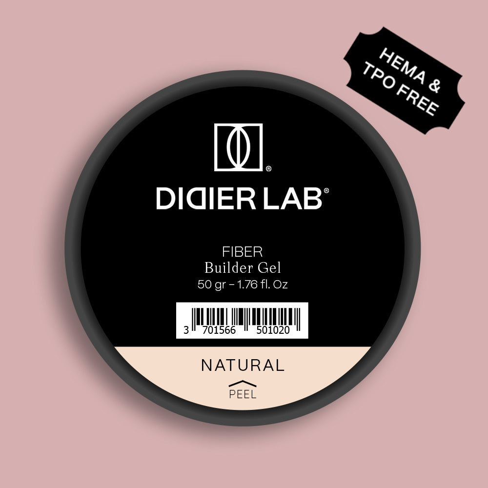 Fiber builder gel "Didier Lab", Natural, 50gr, HEMA FREE