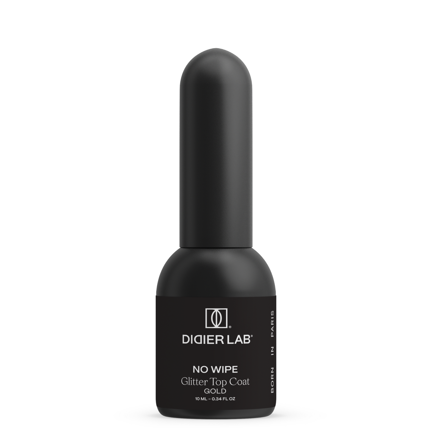 Top Coat "Didier Lab", Glitter Gold, 10ml, HEMA FREE