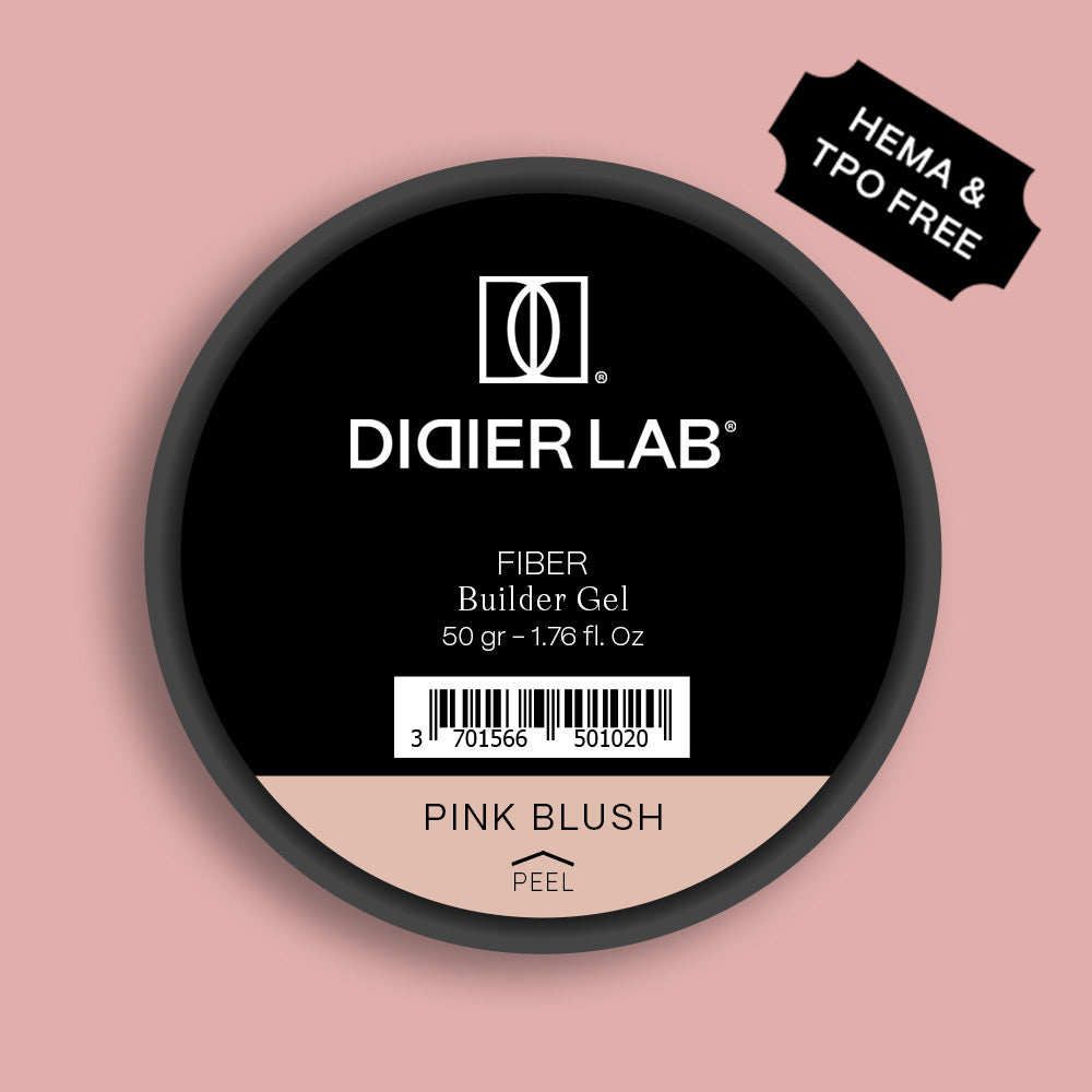 Fiber builder gel "Didier Lab", Pink Blush, 50gr, HEMA FREE