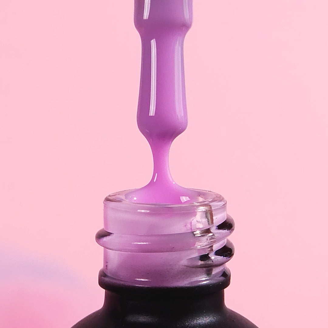 Verniz gel, Rubber base coat, soft lilac , 10ml, HEMA FREE