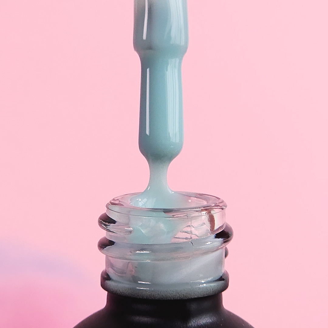 Verniz gel, Rubber base coat, soft mint, 10ml, HEMA FREE