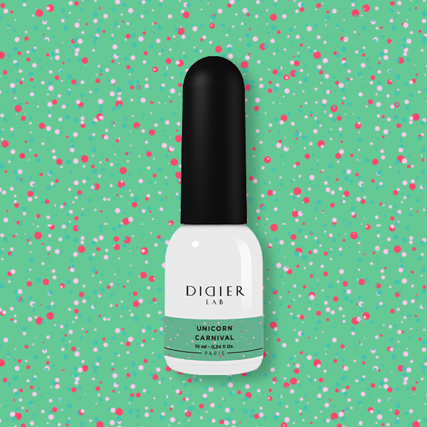 VERNIZ GEL "Didier Lab", Unicorn, Carnival 10 ml, HEMA FREE