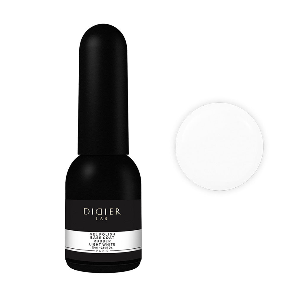 Verniz Gel, Rubber Base, Light White, 10ml