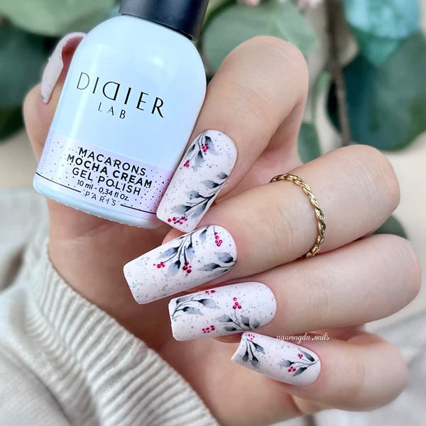 Verniz Gel Macarons Didier Lab, Mocha Cream 10 ml, HEMA FREE