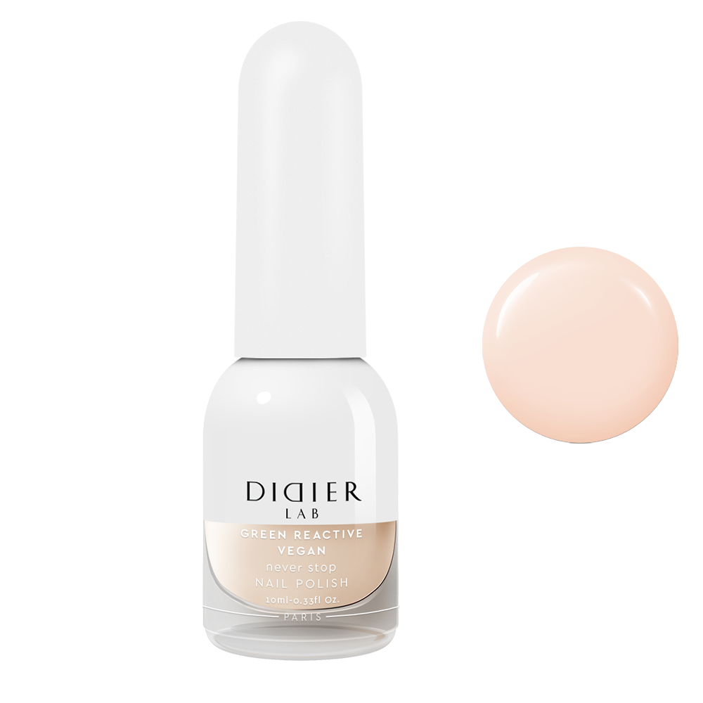 Green reactive, verniz de unhas vegan "Didier Lab", never stop, 10ml