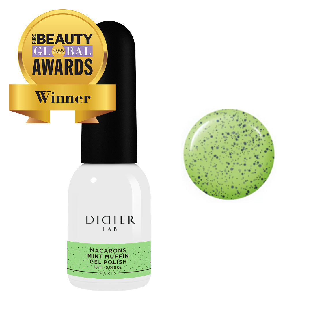 Verniz Gel Macarons Didier Lab, Mint Muffin 10 ml, HEMA FREE