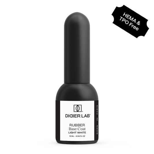 Verniz Gel, Rubber base coat, light white, 10ml, HEMA FREE