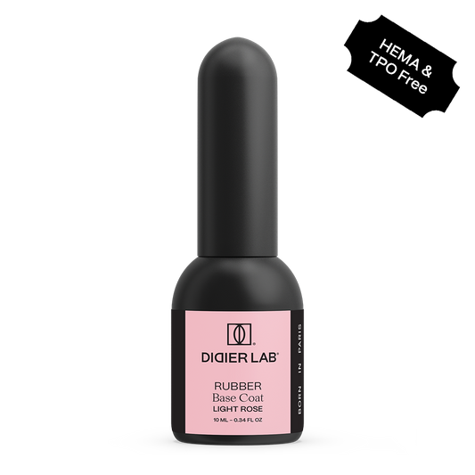 Verniz Gel, Rubber base coat, light rose, 10ml, HEMA FREE