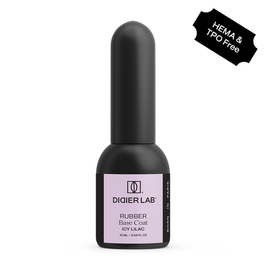 Verniz gel, Rubber base coat, icy lilac , 10ml, HEMA FREE