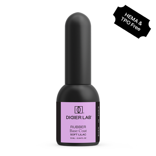 Verniz gel, Rubber base coat, soft lilac , 10ml, HEMA FREE