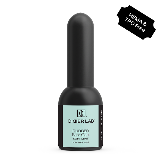 Verniz gel, Rubber base coat, soft mint, 10ml, HEMA FREE