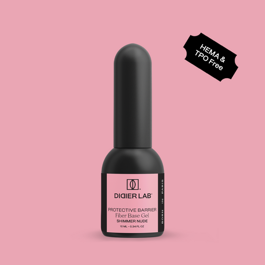 Fiber Base Gel, Shimmer Nude, 10ml, HEMA & TPO Free