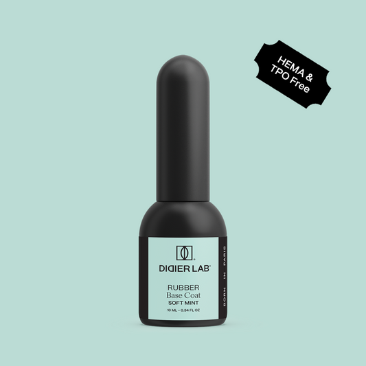 Verniz gel, Rubber base coat, soft mint, 10ml