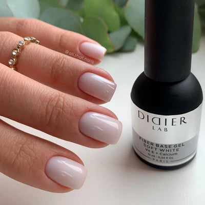 Fiber Base Gel, Soft White, 10ml, HEMA FREE