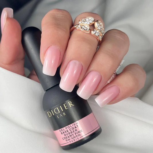 Verniz Gel, Rubber base coat, creamy pink, 10ml, HEMA FREE
