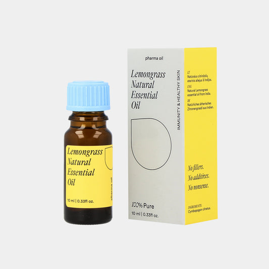 Óleo essencial de capim-limão "Pharma Oil", 10ml de limpeza de pele, antiinflamatório