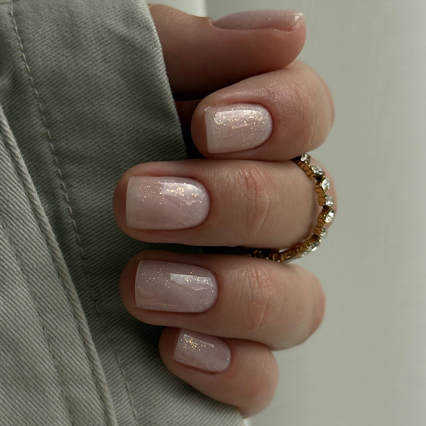 Top Coat "Didier Lab", Glitter Gold, 10ml, HEMA FREE