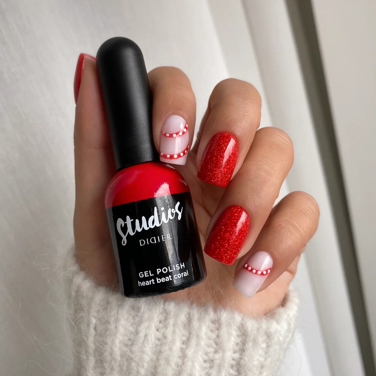 Verniz Gel "Didier Lab", Heart Beat Coral, HEMA FREE