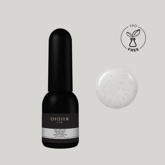 Verniz Gel, Rubber Base Foil, Smoky White , 10ml