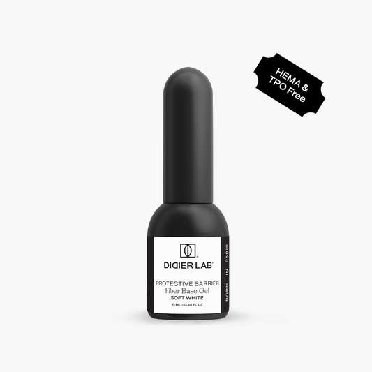 Fiber Base Gel, Soft White, 10ml, HEMA & TPO Free