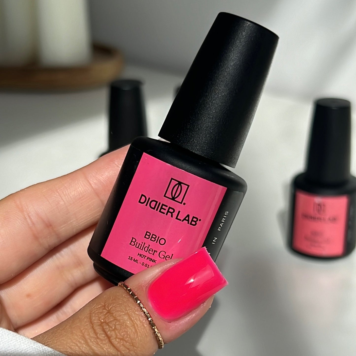 Builder Gel BBIO "Didier Lab" Hot Pink, 15ml, HEMA FREE