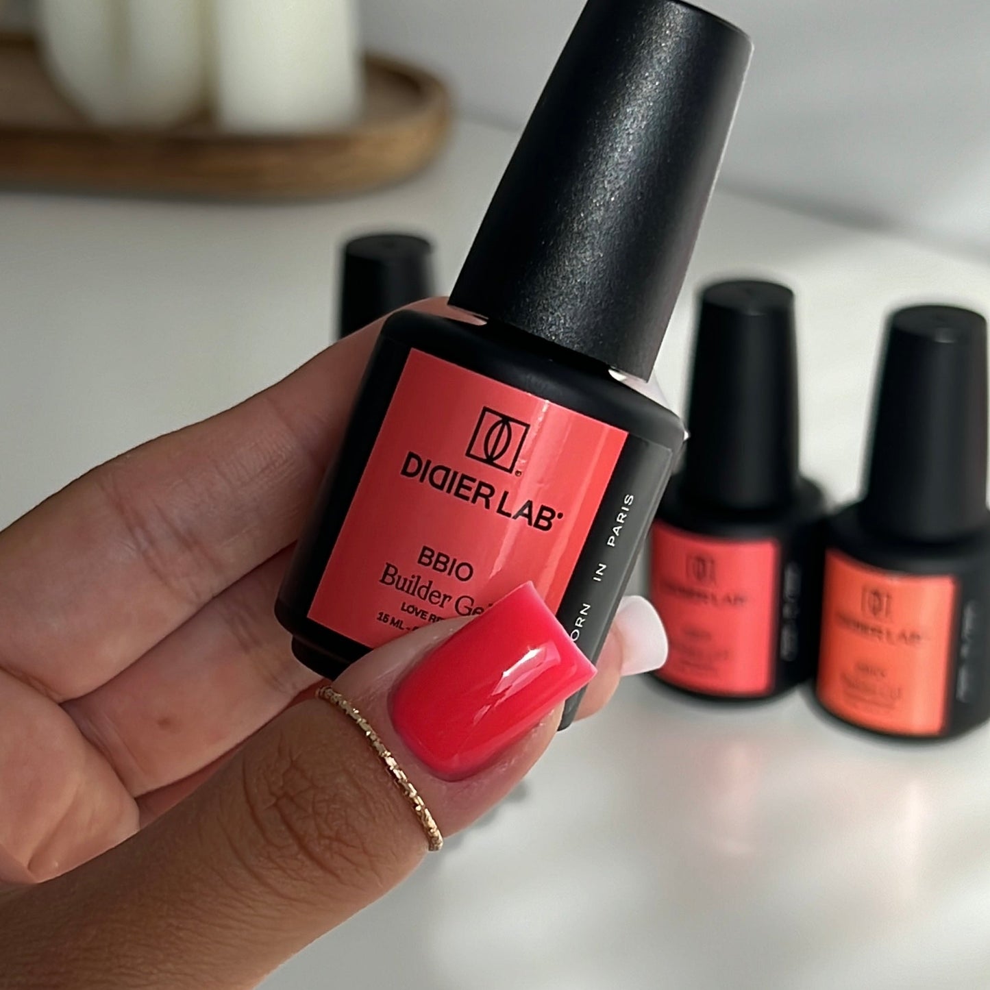 Builder Gel BBIO "Didier Lab" Love Red 15ml, HEMA FREE