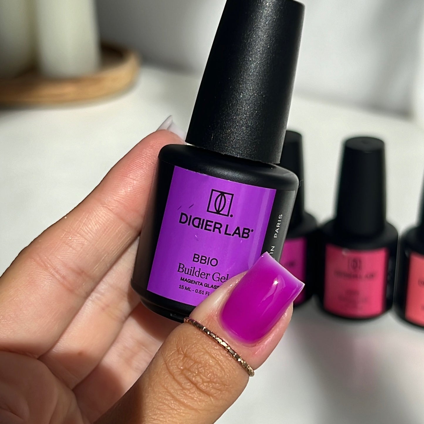Builder Gel BBIO "Didier Lab" Magenta Glass, 15ml, HEMA FREE