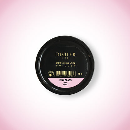 Premium Builder Gel "Didier Lab", Pink Glass , 15 g