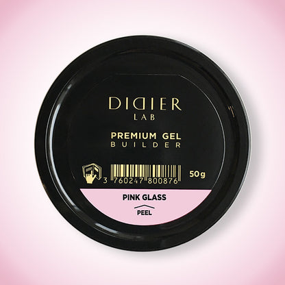 Premium Builder Gel "Didier Lab", Pink Glass, 50 g