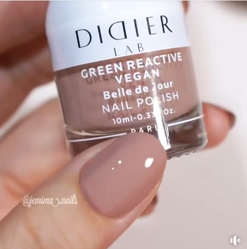 Green reactive, verniz de unhas vegan "Didier Lab", Belle de Jour, 10ml