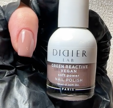 Green reactive, verniz de unhas vegan "Didier Lab", soft power, 10ml