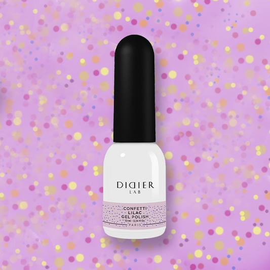 Verniz Gel "Didier Lab", Confetti, Lilac 10ml, HEMA FREE