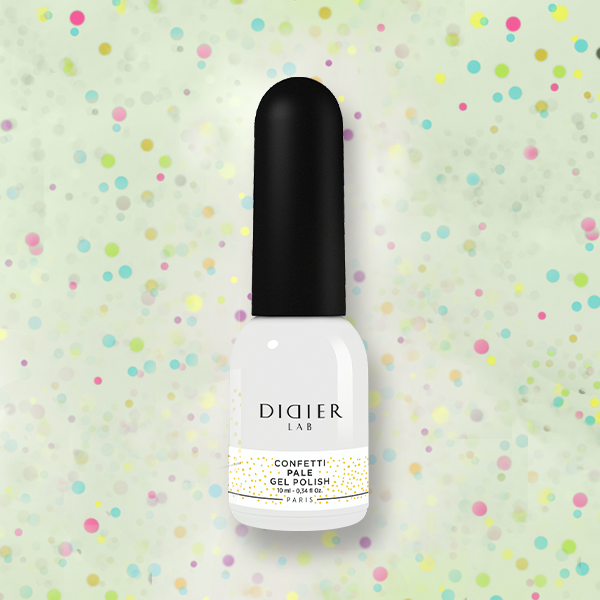 Verniz Gel "Didier Lab", Confetti, Pale 10ml