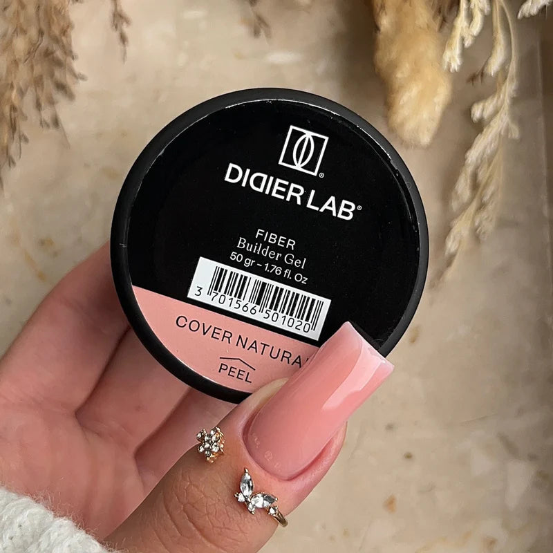 Fiber builder gel "Didier Lab", Cover natural, 50gr, HEMA FREE