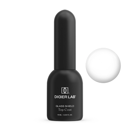 Top Coat Super Glass Shield para um Brilho Ultra Intenso e Resistente a Riscos, 10ml