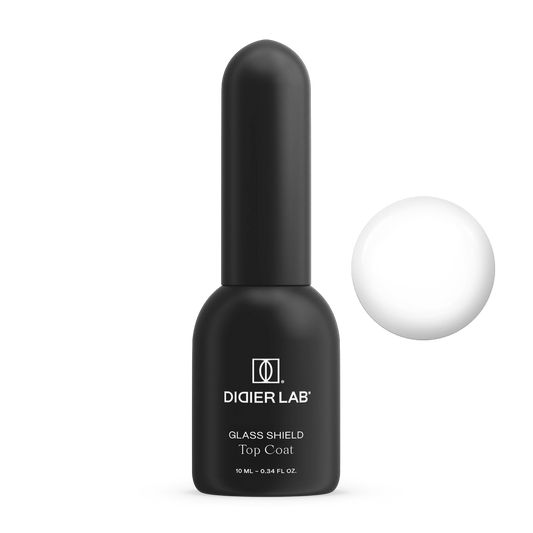 Top Coat Super Glass Shield para um Brilho Ultra Intenso e Resistente a Riscos, 10ml