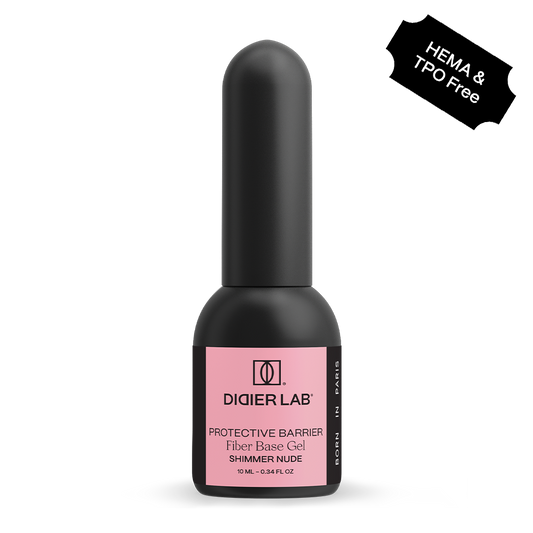 Fiber Base Gel, Shimmer Nude, 10ml, HEMA FREE