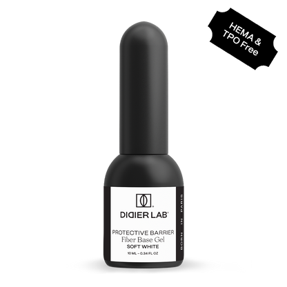 Fiber Base Gel, Soft White, 10ml, HEMA FREE